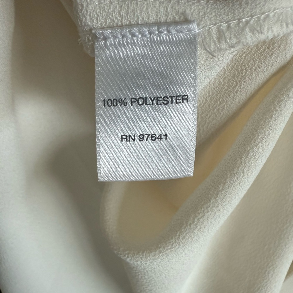 J.Jill Ivory Button-Down Blouse with Pleated Back Detail – Size XL - Picture 5 of 5